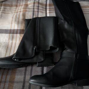 Style & Co. Black Over the Knee Boots